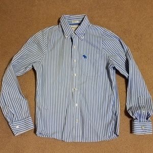 Abercrombie & Fitch Mens Shirt Blue/White Size Sm
